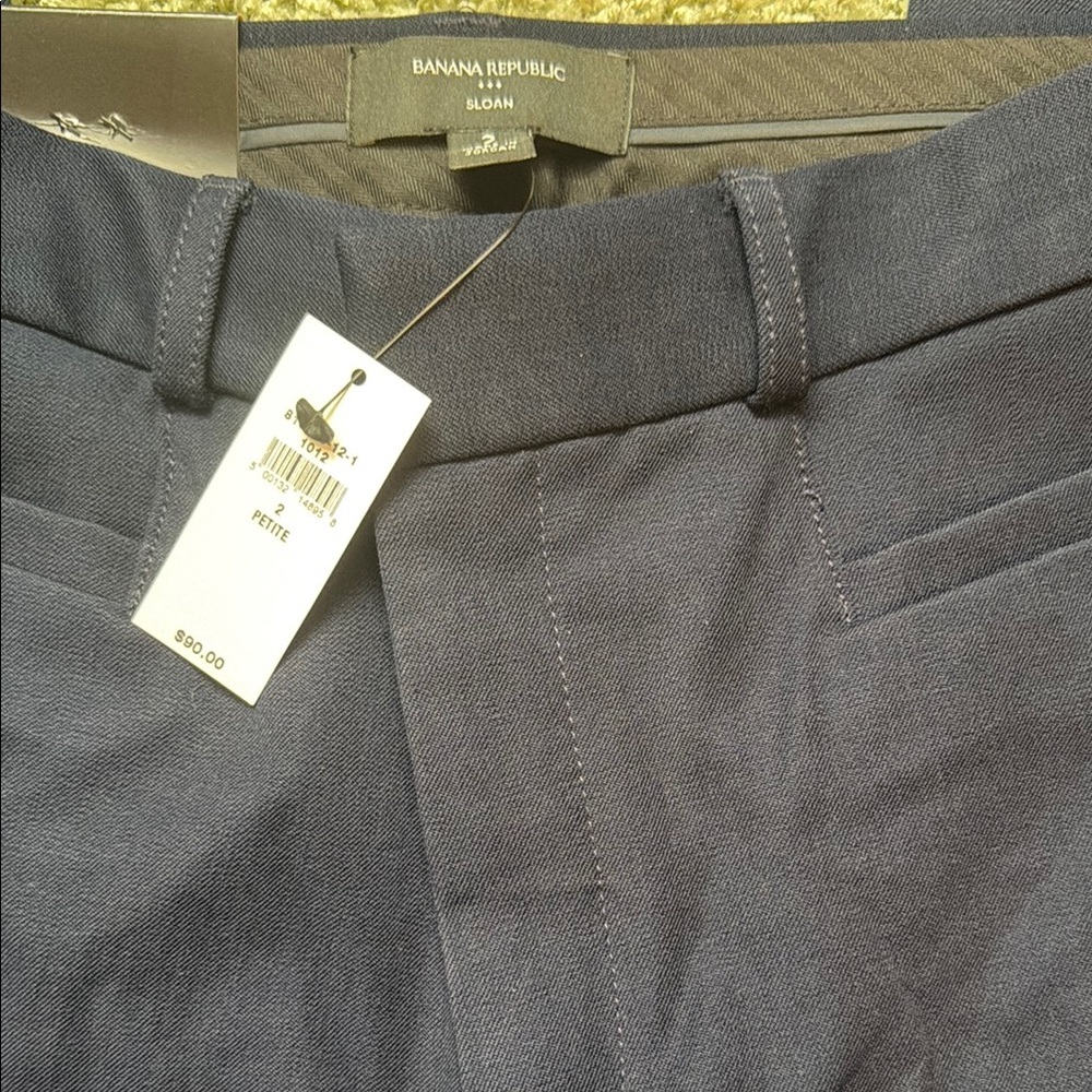 Banana Republic Factory Sloan Navy Petite Trousers